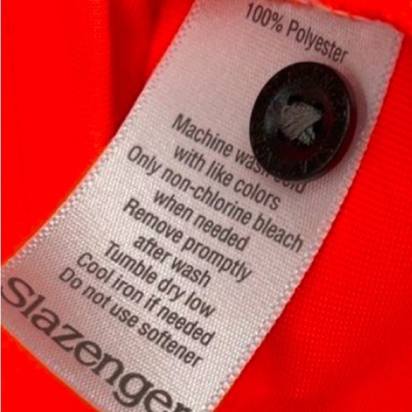 Slazenger Golf Orange Gray Performance Polo Shirt Mens XXL - Picture 8 of 8